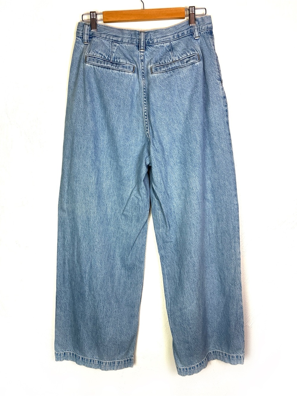 Madewell The Harlow Wide Leg Pleated Jeans size 29 - Picture 4 of 7